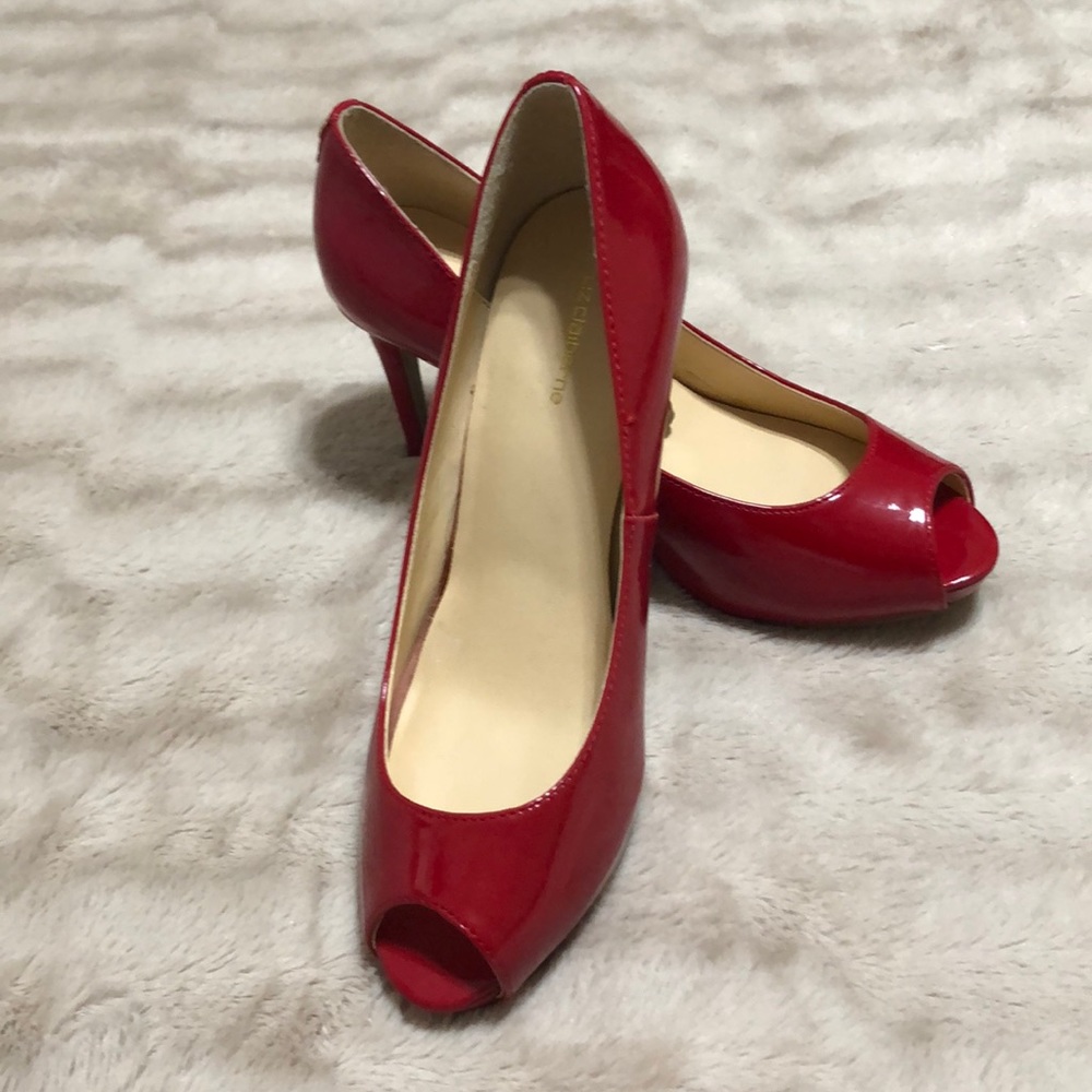 LIZ CLAIBORNE red high heels size 7.5